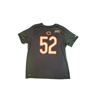 Nike Chicago Bears 52 Mack Shirt Mens XXL Dri Fit NFL 100 Anniversary